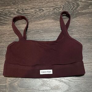 Calvin Klein Deep Burgundy Sports Bra
